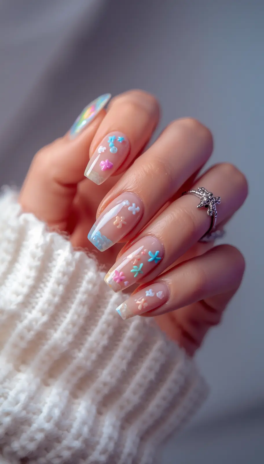 Coastal Pastel Breeze Nails