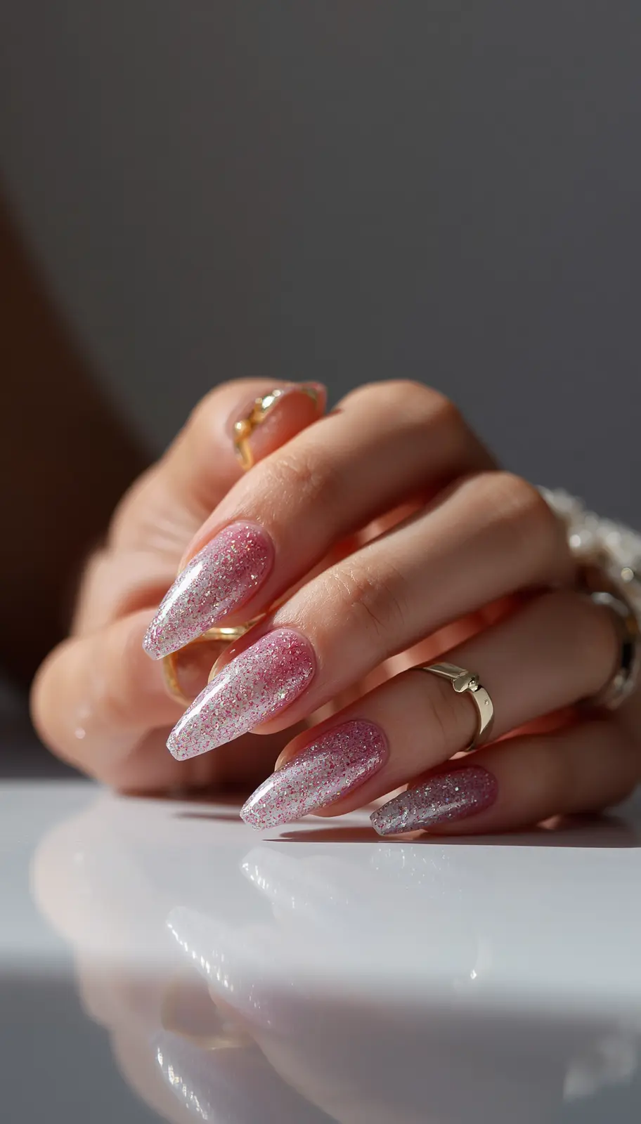Ombre Glitter Nails