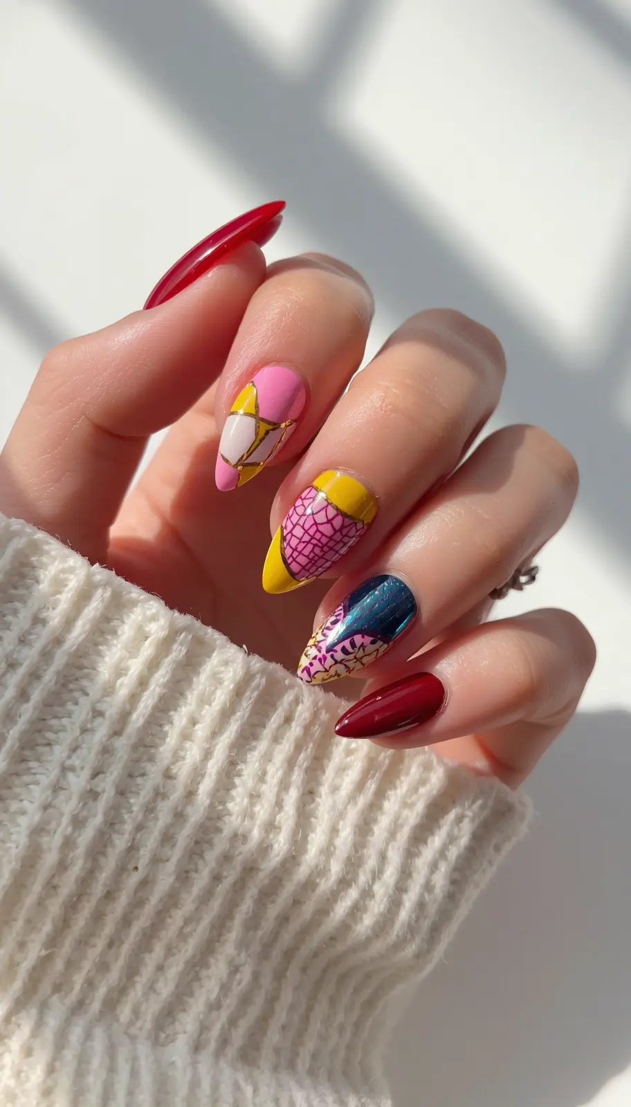 Two Tone nail design