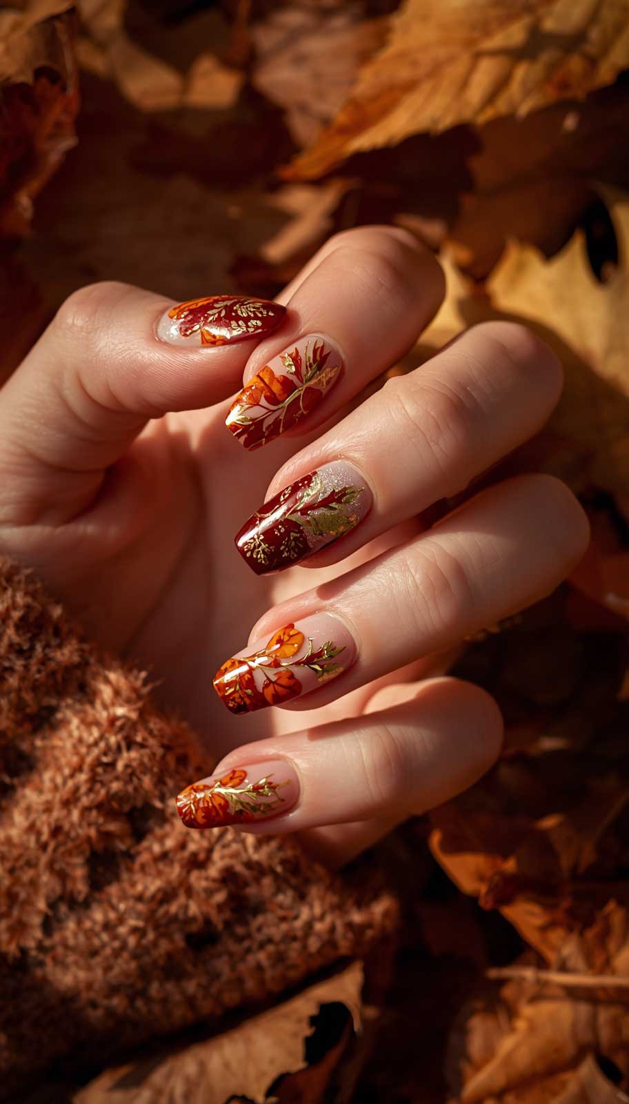 Autumn Leaf Nails
