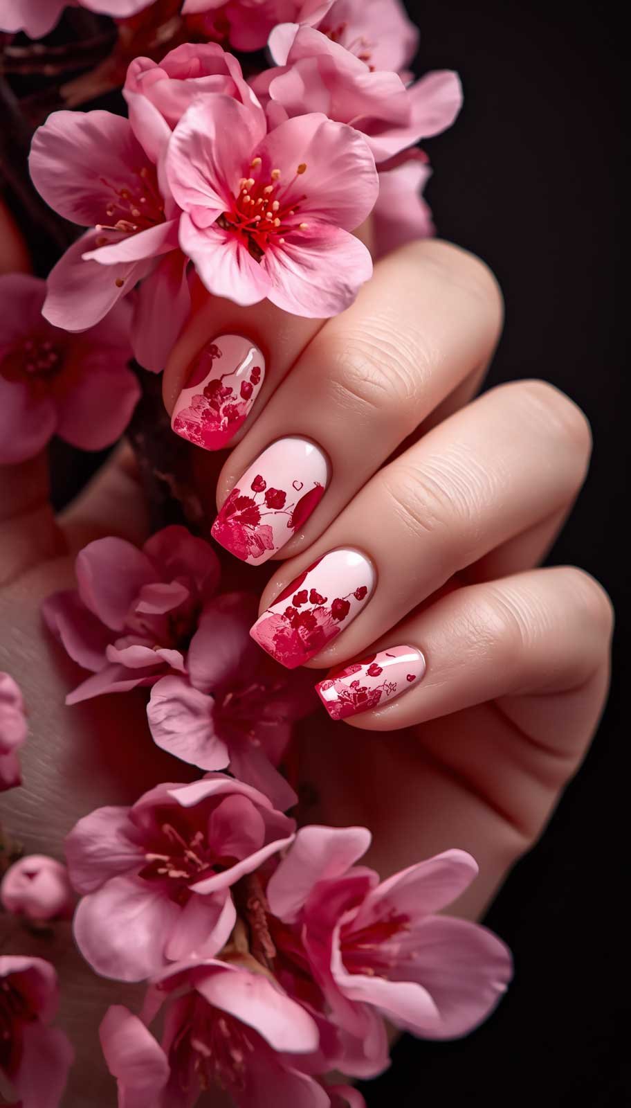 Cherry Blossom Nails