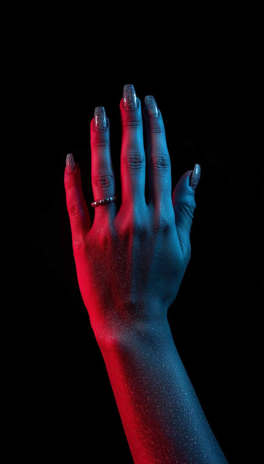 Aurora Shimmer nail design