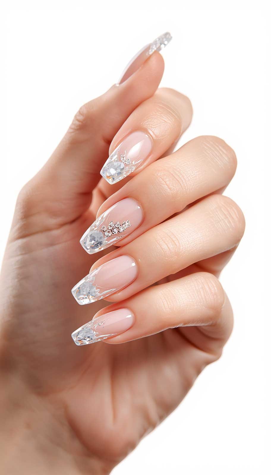Crystal Clear nail design
