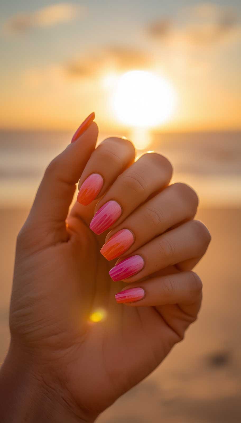 Sunset Gradient Nails